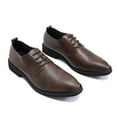 thumbnail image 2 of AZoiNM Men's Dress Shoes Slip Resistant Rubber Sole Business Formal Microfiber Leather, 2 of 13