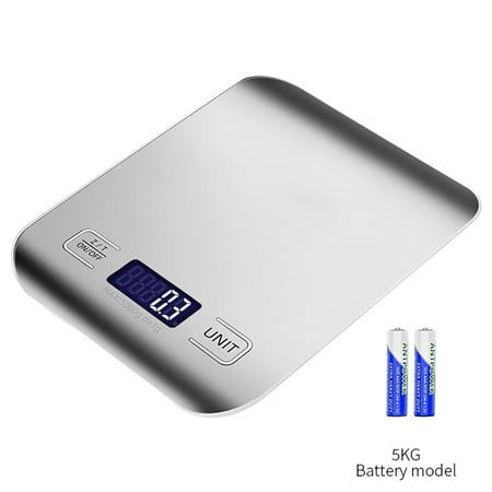 

OUNAMIO Digital Kitchen Scale - Stainless Steel Weighs in Grams and Ounces for Baking Cooking Weight Loss - Accurate Food Scale