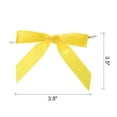 thumbnail image 2 of Unique Bargains 50Pcs Mini Ribbon Bow 3.5' Twist Tie Mini Fabric Satin Ribbon Flower Bows Craft DIY Sewing Bows Gold Tone, 2 of 5