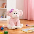 thumbnail image 2 of Mono de Peluche HollyHOME Rosa 30 cm Juguete Suave de Peluche, 2 of 9