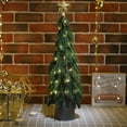 thumbnail image 6 of YOHAVEN USB LED Desktop Christmas Tree Decoration Artificial Tabletop Prelit Tree with Warm White Lights for Home Office Party Holiday Seasonal Decor, 6 of 8
