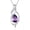 02 - Amethyst, variant on FANCIME Birthstone Necklace for Women Teardrop Necklace S925 Sterling Silver Infinity Love Birthday Gifts for Mom Women, 16"+2" Inches
