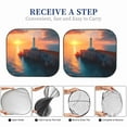 thumbnail image 6 of Sikiie Lighthouse At Sunset Coast Print Foldable Car Windshield Sun Visor, Car Window Sunshade Suitable for Sedan, SUV and Truck Car Accessories-Large, 6 of 6