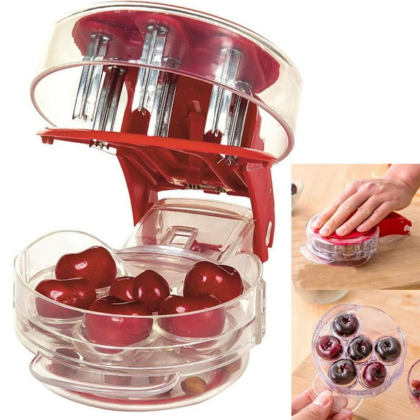 Eecoo Cheery Cherries Pitter Seed Removing Tool Home Office Travel Fruit Stone Extractor Seed Remover Cherry Pitter Walmart Com Walmart Com