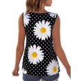 thumbnail image 2 of Gvmfive Women Summer Printing Criss Cross Strap Tank Tops Sleeveless T shirt Blouse, 2 of 3
