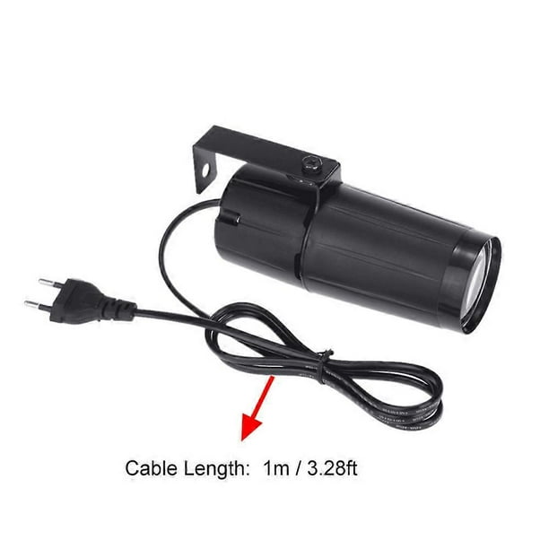 Total 10W LED White Beam Pinspot Light Spotlight Super Bright Lamp Mirror Balls DJ Disco Effect Stage Lighting for KTV Bar Club Party