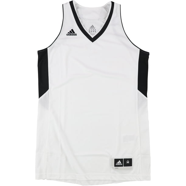 Adidas Womens 2-Tone Basketball Team Jersey, whiteblack, M