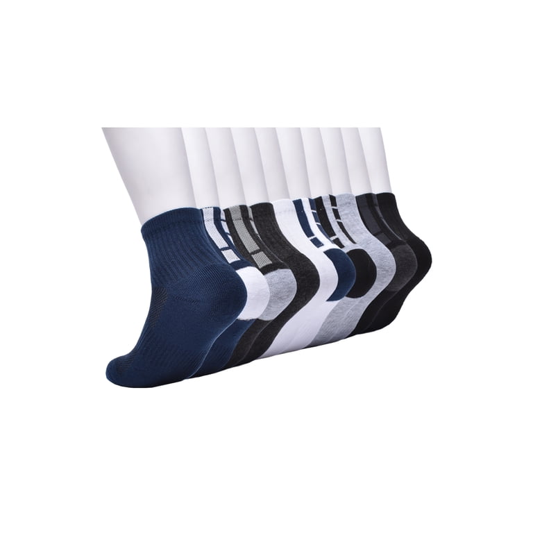 Athletic Works Boys Mid Crew Socks, 10 Pack photo 5