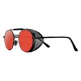 thumbnail image 1 of Steampunk Sunglasses Metal Frame Side Gothic Glasses for Women Red, 1 of 9