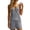 #0120-Gray, variant on Ailaofu Womens Spaghetti Strap Cami and Shorts 2 Piece Outfit Set V Neck Button Down Tank Top and Elastic Waist Short Pants