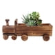 thumbnail image 1 of Maceta De Madera Para Plantas Con Forma De Tren De Dibujos Animados, Buena Ventilación, Decoración De Macetas Suculentas Para Jardín, Hogar Y Oficina, 1 of 7
