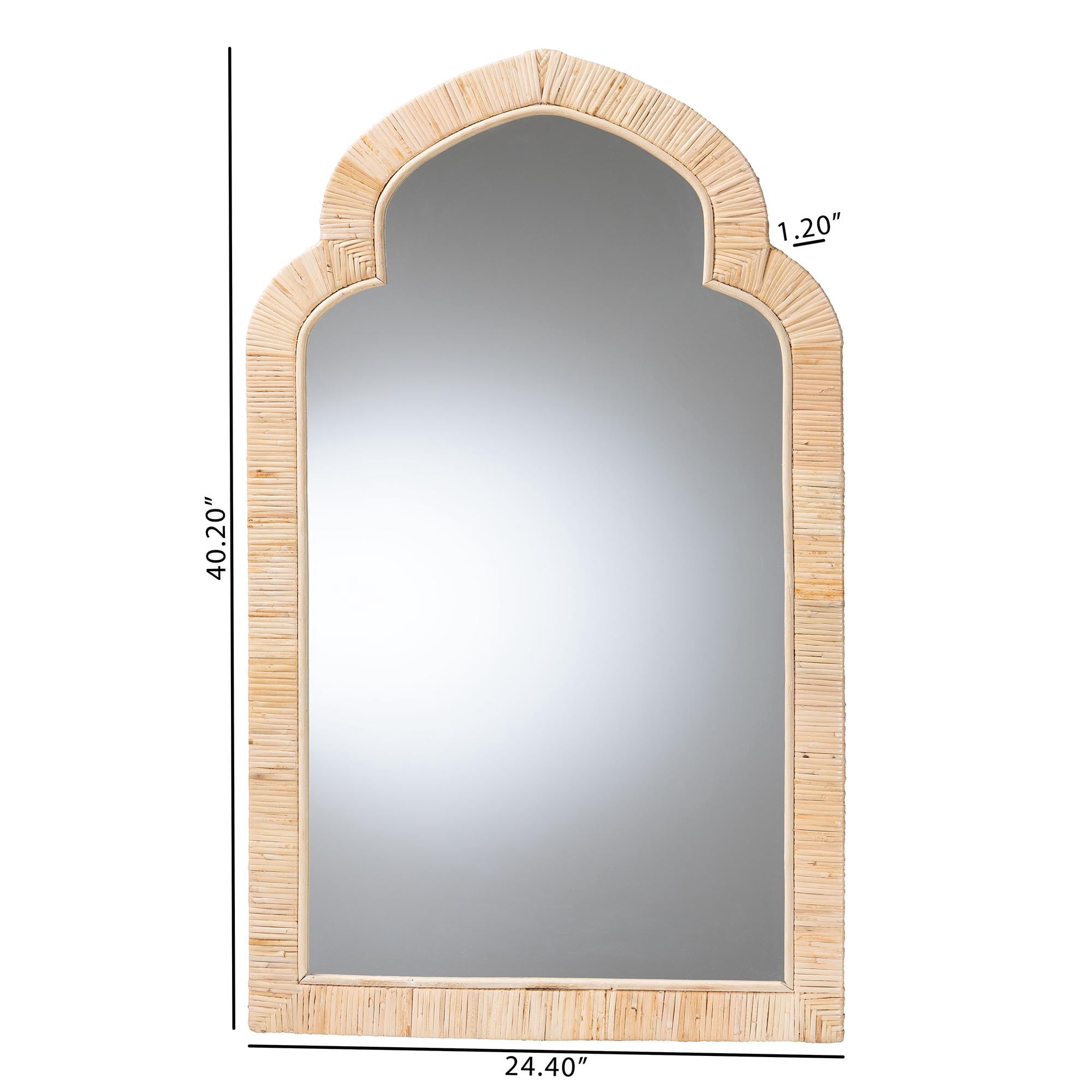 bali & pari Plautilla Boho Mirror, Natural