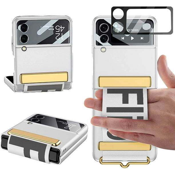 for Samsung Z Flip 4 Silicone Case with Strap, Galaxy Z Flip 4 Case