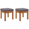 thumbnail image 7 of vidaXL 3028322 Patio Stools with Cushions Ottoman Seating 2 Pcs Solid Wood Acacia, 7 of 7