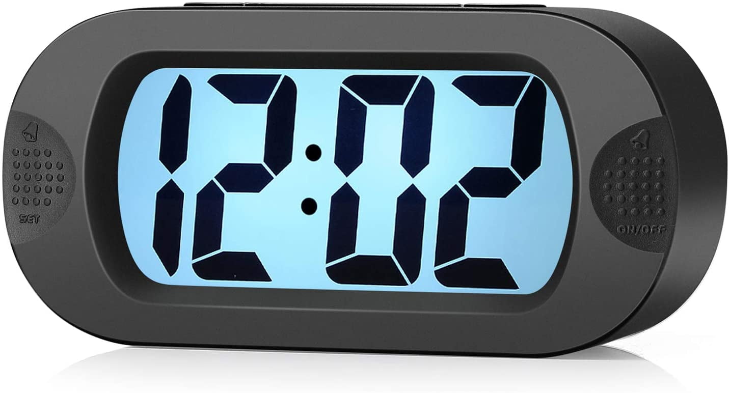 Snooze Electronic Digital Alarm Clock LED light Light Control Thermometer SA 