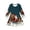 Dark Green, variant on Girls Christmas Long Sleeve Dress, Kids Cute Christmas Funny Print A-Line Swing Dress, Fall Winter Holiday Party Casual Princess Dress for Little Girls(Red1,3-4 Years)