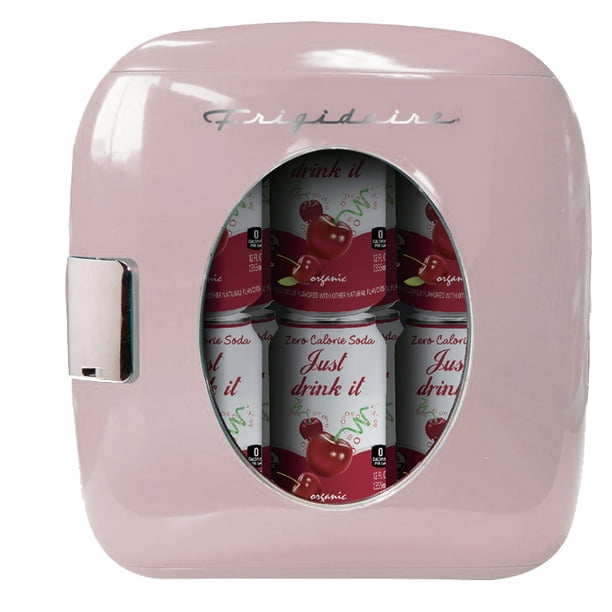 Frigidaire Portable Retro 12Can Mini Fridge EFMIS462, Pink Walmart