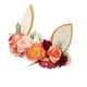 thumbnail image 5 of Diadema con corona de flores y orejas de conejo creativas, accesorio decorativo de Pascua para niños Estilo A, 5 of 9