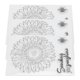 thumbnail image 2 of Sellos transparentes para manualidades, sellos para hacer tarjetas con patrón de flores, reutilizables, transparentes, para sobre y diario, 3 uds., 2 of 8