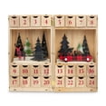 thumbnail image 5 of Weddingstar Reusable Plain Fillable Wooden Advent Drawer Christmas Calendar - Plaid Stag, 5 of 6