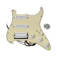 thumbnail image 1 of FLEOR Alnico 5 SSH Prewired Pickguard 3Ply Cream Loaded Pickguard Humbucker Pickup Set, 1 of 6
