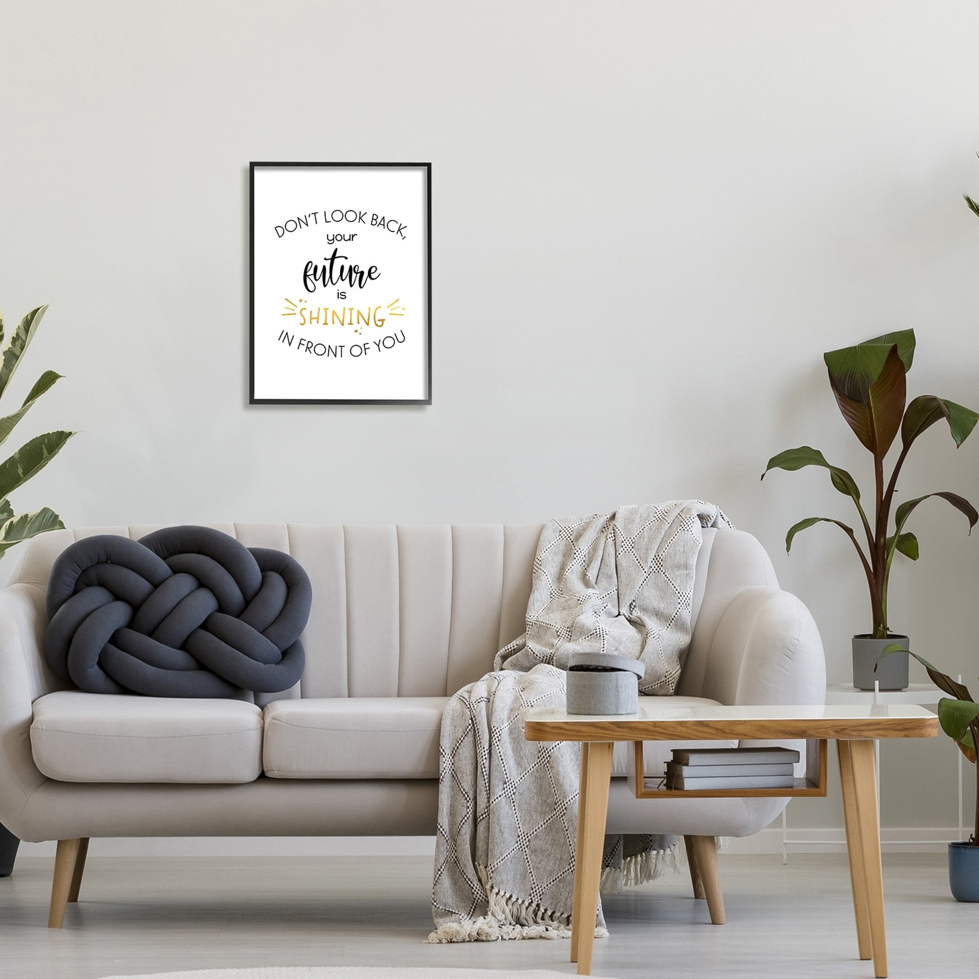Stupell Industries Your Future Is Shining Inspirational Phrase Modern Typography,16 x 20, Design by Anna Quach