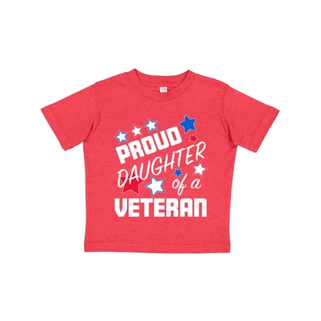 

Inktastic Proud Daughter of a Veteran- Veterans Day Gift Toddler Toddler Girl T-Shirt
