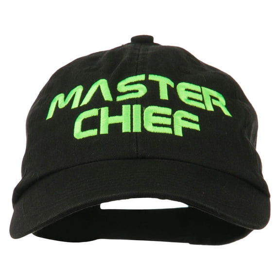 Halloween Master Chief Embroidered Pet Spun Cap - Black OSFM