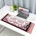 thumbnail image 6 of Pink Cute Desk Mat Mouse Pad Gaming Desk Pad XXL, Pastel Strawberry Milk Mousepad Large, Aesthetic Laptop Keyboard Mats for Desk, Full Desk Mouse Mat for Women Girl, 6 of 6