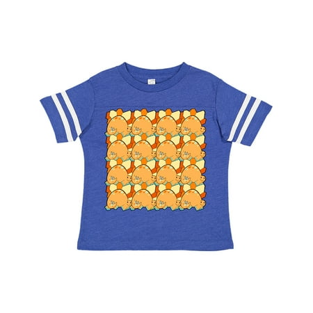 

Inktastic Stegosaurus Orange Dinosaur Pattern Autism Affected Gift Toddler Boy or Toddler Girl T-Shirt