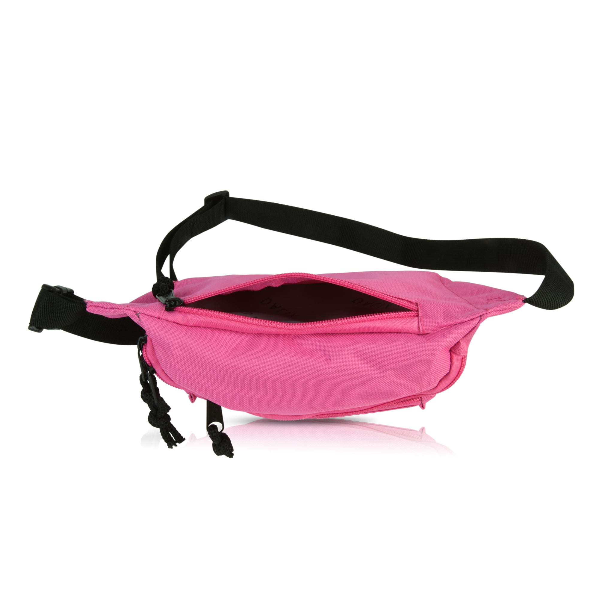DALIX Fanny Pack 7 Travel Belt Pouch Waist Wallet Bag w/ 3 Pockets in Hot  Pink 