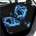 thumbnail image 3 of Uorisanigo Love Dolphins 14 Pack Cars Accessories Set with Auto Seat Covers and Steering Wheel Cover and Auto Headrest Cover Car Console Cover Seat Belt Pads Water Cup Pad Fit Car SUV, 3 of 6