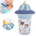 thumbnail image 4 of Children Water Bottle, Safe Relible Baby Water Bottle Easy To  Safe  Material  For School For Travel For Camping Blue, 4 of 8