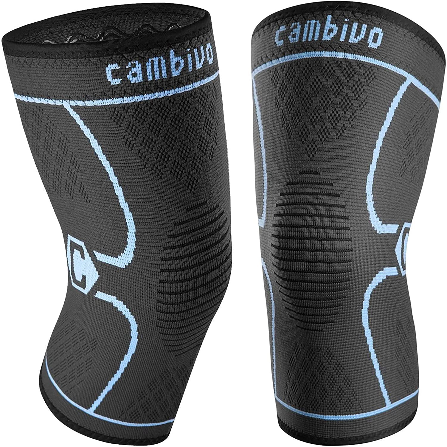 Knee Brace Support(2 Pack), Knee Compression Sleeve for Running