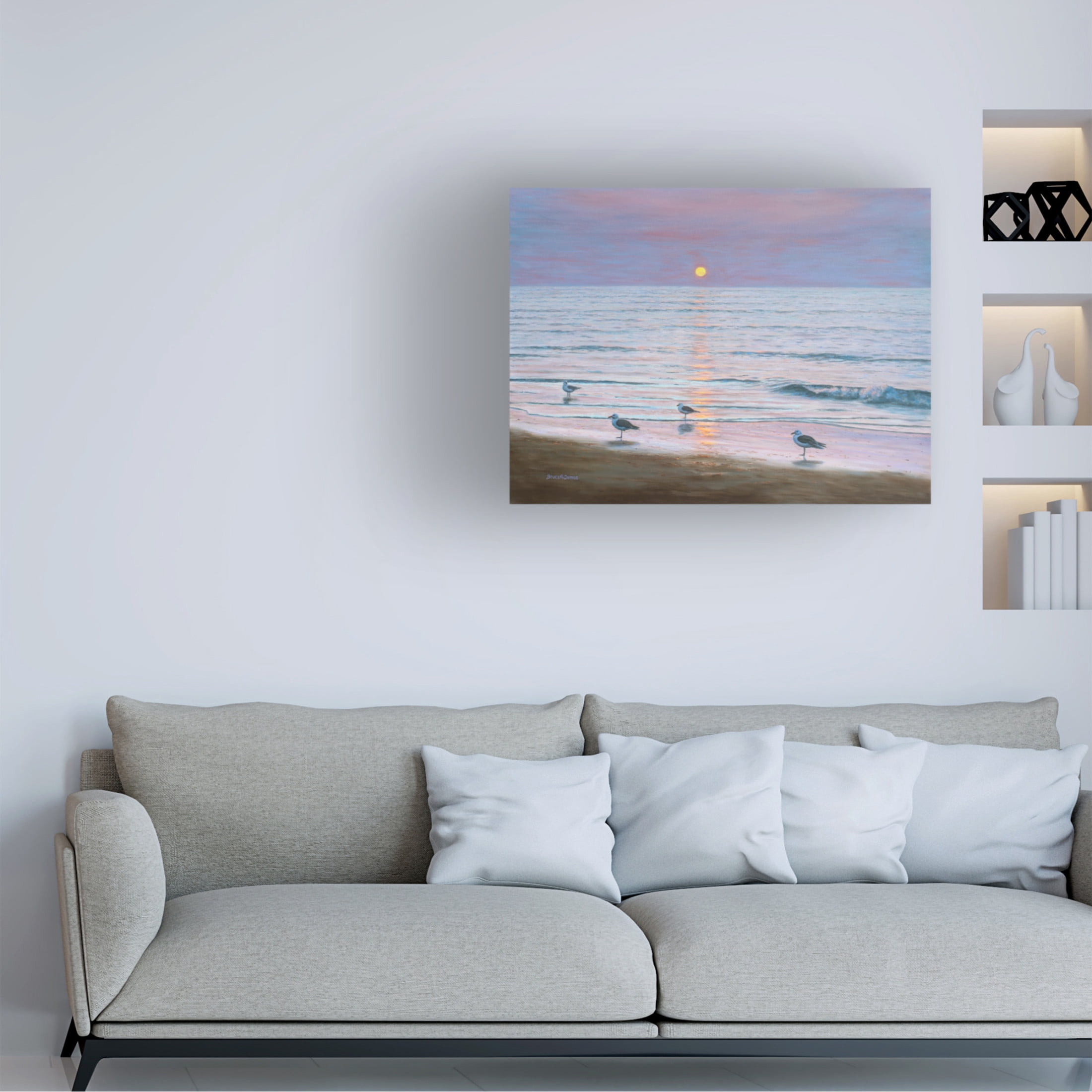 Canvas Wall Art - Bruce Dumas 'Double Date' Wall Art for Living Room, Bedroom, or Office Décor by Trademark Fine Art - 47 x 35 Inches
