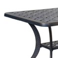 thumbnail image 3 of Benjara 42 Inch Large Outdoor Patio Metal Coffee Table, Bronze, 3 of 4