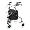 Lumex Sure-Gait II Three-Wheeled Steel Rollator Walker Chrome 609101A