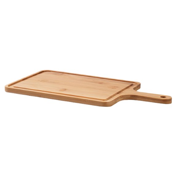 GROWTH TANK Pizza Peel, Assiette à Collation, Assiette de Souper Créative avec Poignée Planche à Découper en Bambou Plat de Service pour Dessert pour Viande Gâteau Légumes L