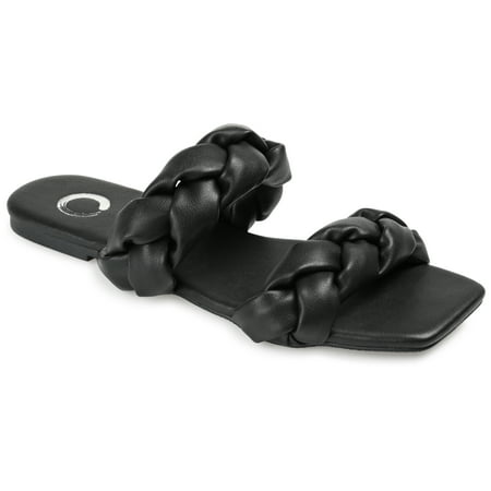 

Journee Collection Womens Arietta Slide Low Block Heel Sandals