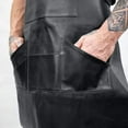 thumbnail image 5 of LINDSEY STREET Leather Apron with Pockets Leather Butchers Apron Bib Barista Baker Bartender BBQ Chef Barber Uniform, 5 of 6