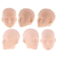 thumbnail image 1 of 6 Piezas 1:6 Cabeza Esculpir Práctica Maquillaje Cabeza de Muñeca para Accesorios de Muñeca de 12'', 1 of 9