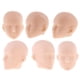 thumbnail image 1 of 6 Piezas 1:6 Cabeza Esculpir Práctica Maquillaje Cabeza de Muñeca para Accesorios de Muñeca de 12'', 1 of 9