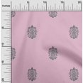 thumbnail image 1 of oneOone Silk Tabby Blush Pink Fabric Ethnic Block Fabric For Sewing Printed Craft Fabric By The Yard 42 Inch Wide, 1 of 1