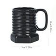 thumbnail image 3 of Naxoaeo Ceramic Coffee Mugs, Large Ribbed Coffee Cups with Big Handle, Unique Modern Style Latte Mugs for Tea,Cocoa,Milk,Cappuccino, Microwave & Dishwasher Safe, 3 of 8