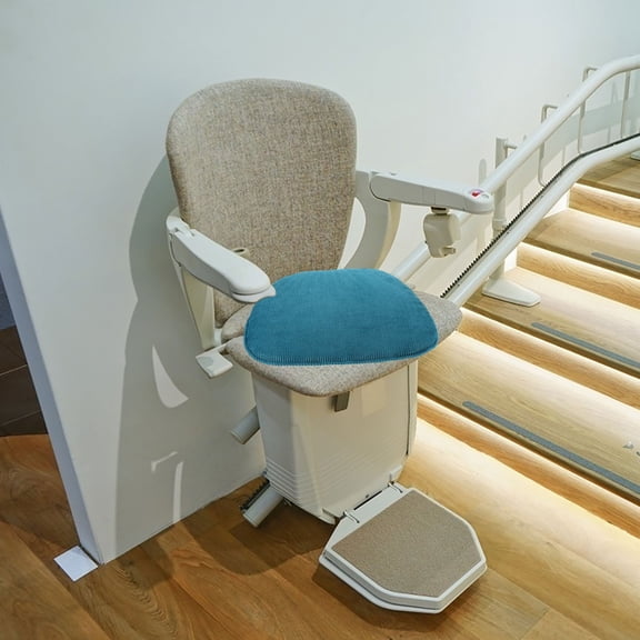 Supvox Green Corduroy Chair Cushion with Extra Thick Padding, Comfortable and Seat Pad for Dining and Office Chairs