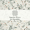 thumbnail image 5 of PixelForge 100% Cotton Queen Size Sheets,4 Piece Pure Percale Bed Sheets Set Deep Pocket Fits Mattress Upto 15",Floral Sprig Pattern, 5 of 7