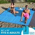 thumbnail image 4 of Shaoy Beach Mat Super Sand Beach 83 "X79", Portable Beach Beach Blanket, Camping, Hiking And Picnic, Light Dry Hard Heat, 4 of 17