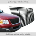 thumbnail image 2 of APS Premium Stainless Steel Black Horizontal Billet Grille Insert Compatible with Ford Expedition 2003-2006 Main Upper N19-J27358F, 2 of 7