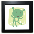 thumbnail image 1 of Univers et Alien Graffiti Alien Noir Cadre Carré Photo Mur Table, 1 of 3