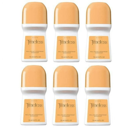 Avon Timeless Roll-on Anti-perspirant Deodorant 2.6oz pack of 6